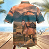 Unijames Personalized American-Quarter Horse Farm Hawaiian Shirt