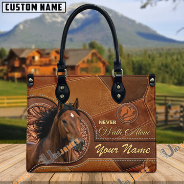 Unijames Morgan Never Walk Alone Custom Name 3D Leather Handbag