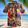 Unijames Horse Racing Colorful Art Hawaiian Shirt