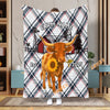 UniJames Personalized Farmhouse Plaid Cow Blanket (12 Cattle Breeds)