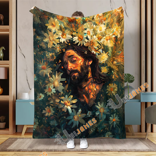 Unijames Bloom of Grace – Jesus Floral Blanket