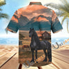 Unijames Personalized Friesian Horse Farm Hawaiian Shirt