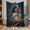 Unijames Jesus Holds the World – Divine Protector Blanket