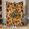 Uni Personalized Farm Name Rustic Cattle Blanket