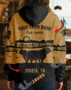 Uni Personalized Coir Pattern Name & Farm Name Cattle Hoodie
