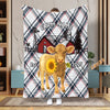 UniJames Personalized Farmhouse Plaid Cow Blanket (12 Cattle Breeds)