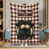 Uni Personalized Adorable Twin Cows Cozy Blanket (10 Cattle Breeds)