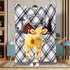 UniJames Personalized Farmhouse Plaid Cow Blanket (12 Cattle Breeds)