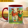 Uni Personalized Name Cow Mug for Farm Animal Lovers