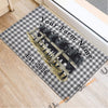 Uni Personalized Farm Fence Black Angus Doormat