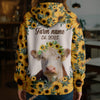 Uni Sunflower Crown Cow – Personalized Farm Hoodie (8 Cattle Breeds)