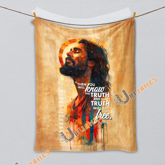 Unijames Jesus I Choose Truth Blanket