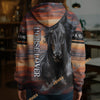 Uni Midnight Majesty  Personalized Horse 3D Hoodie