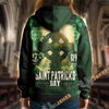Unijames St. Patrick Vintage Holy Cross 3D All-Over Print Hoodie