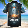 Unijames Let's Go Camping UFO Abduction Night Forest Hawaiian Shirt