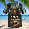 Unijames I Love Camping Alone Bear Hawaiian Shirt
