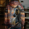 Uni Sunset Appaloosa  Personalized Horse 3D Hoodie