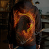 Unijames Crown of Sacrifice – Jesus Sacred Fire 3D Hoodie