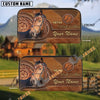 Uni Warmblood Never Walk Alone Custom Name 3D Leather Clutch