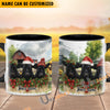 Uni Personalized Christmas Farmhouse Holiday Gift Cow Mug