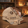 Unijames Personalized Equestrian Horseshoe Leather Classic Cap