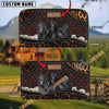 Uni Friesian Happiness Sunflower Custom Name 3D Leather Clutch