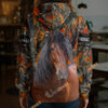 Uni Custom Name Horse Lover Camo 3D Hoodie