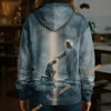 Unijames Kneeling Warrior Before Jesus 3D All-Over Print Hoodie