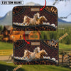 Uni Palomino Happiness Sunflower Custom Name 3D Leather Clutch