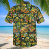 Unijames Funny Camping Doodle Elements Summer Hawaiian Shirt