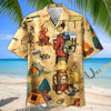Unijames Camping Adventure Map Backpacker Hawaiian Shirt