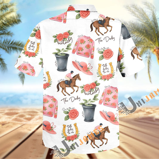 Unijames Talk Derby To Me Kentucky Horse Racing Hawaiian Shirt