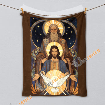 Unijames Holy Trinity Stained-Glass Blanket
