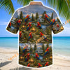 Unijames Scarlet Macaw Parrot Camping RV Hawaiian Shirt