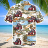 Unijames Red Camper Van Outdoor Camping Hawaiian Shirt