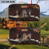 Uni Morgan Happiness Sunflower Custom Name 3D Leather Clutch