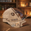 Unijames Personalized Equestrian Horseshoe Leather Classic Cap