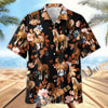 Unijames Horse Lover Tropical Floral Dark Hawaiian Shirt