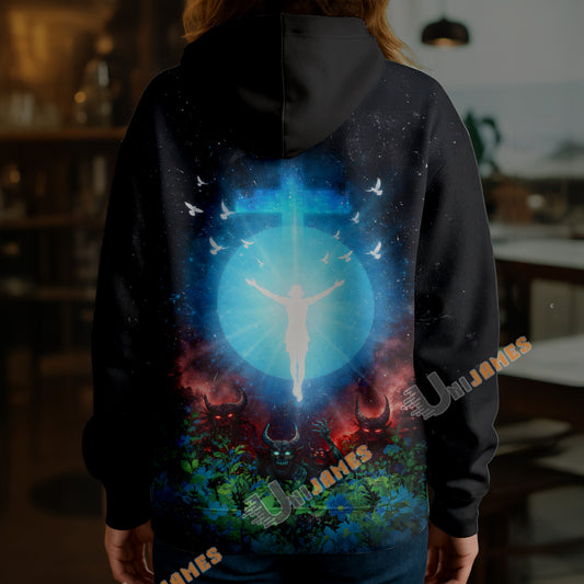Unijames Galactic Faith Battle 3D Hoodie