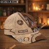 Unijames Personalized Equestrian Horseshoe Leather Classic Cap