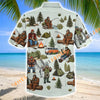 Unijames Bigfoot Fishing Camping Outdoor Hawaiian Shirt