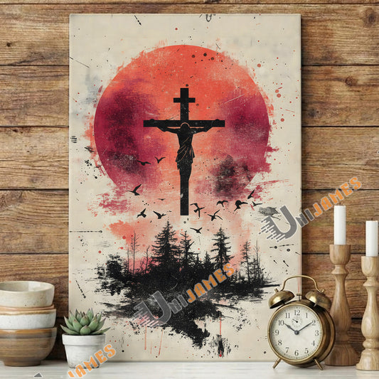 Unijames Sacred Cross Sunset Art