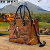 Unijames American Quarter Horse Never Walk Alone Custom Name 3D Leather Handbag
