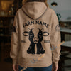 Uni Personalized Name & Farm Name Adorable Farm Calf Hoodie (10 Cattle Breeds)