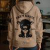 Uni Personalized Name & Farm Name Adorable Farm Calf Hoodie (10 Cattle Breeds)
