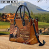 Unijames Warmblood Never Walk Alone Custom Name 3D Leather Handbag
