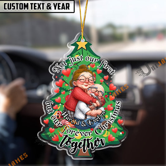 UniJames Personalized Not just our first, but our forever Christmas together Acrylic Ornament