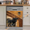 Uni Black Angus Brown Custom Name Dishwasher Door Cover