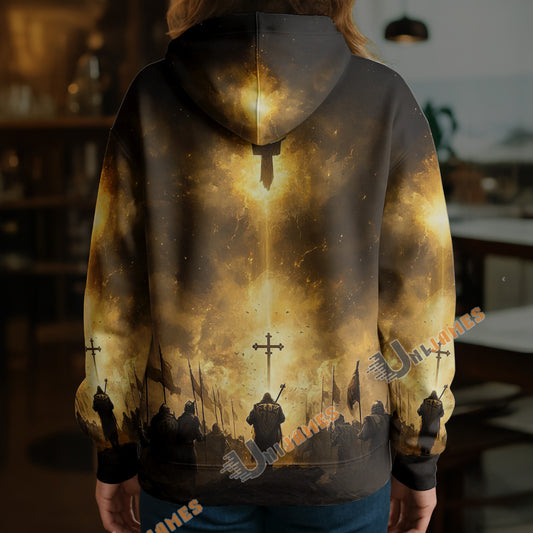 Unijames Armor of God Christian Warrior 3D Hoodie