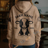 Uni Personalized Name & Farm Name Adorable Farm Calf Hoodie (10 Cattle Breeds)